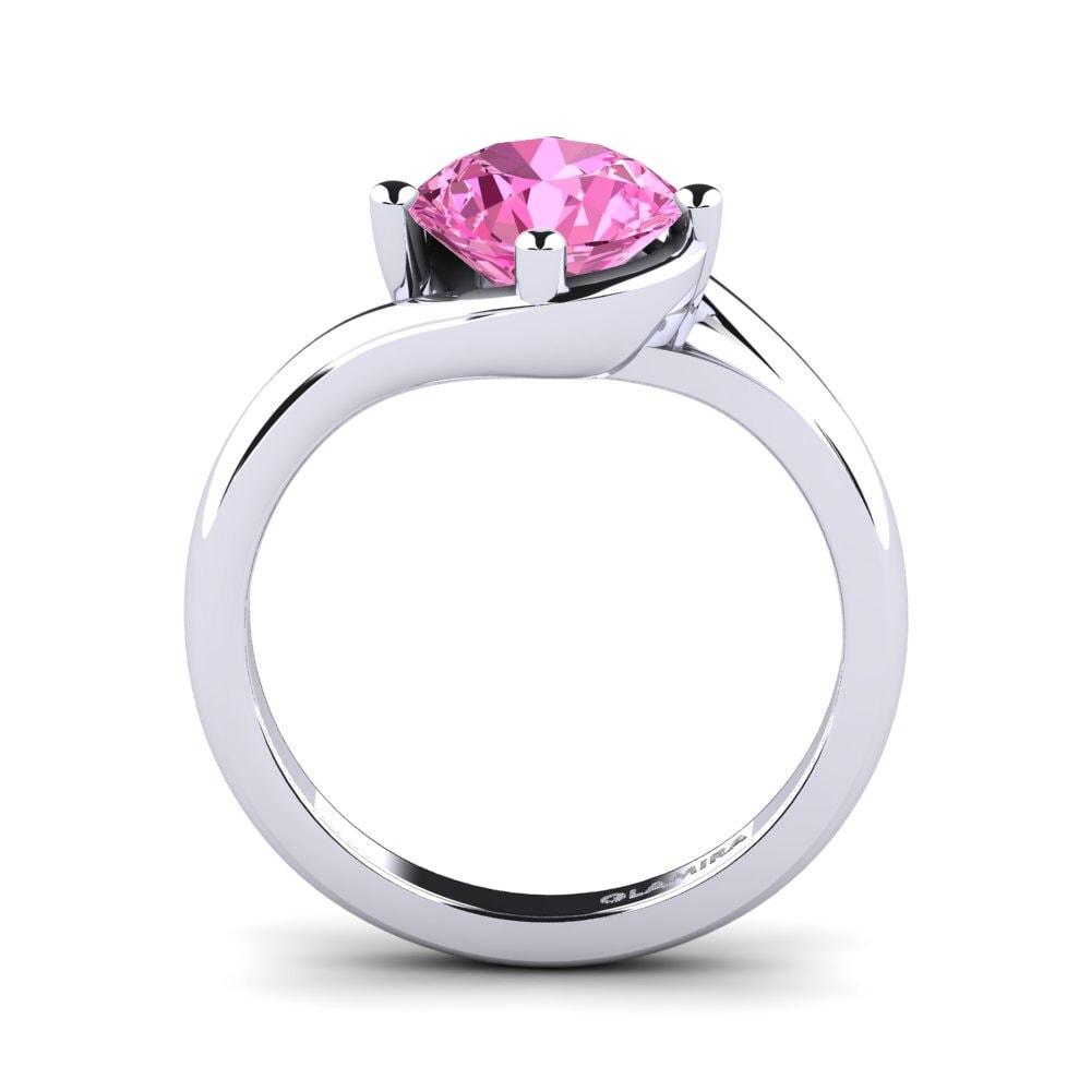 Topacio Rosa Anillo de compromiso Alfrida 2.0 crt
