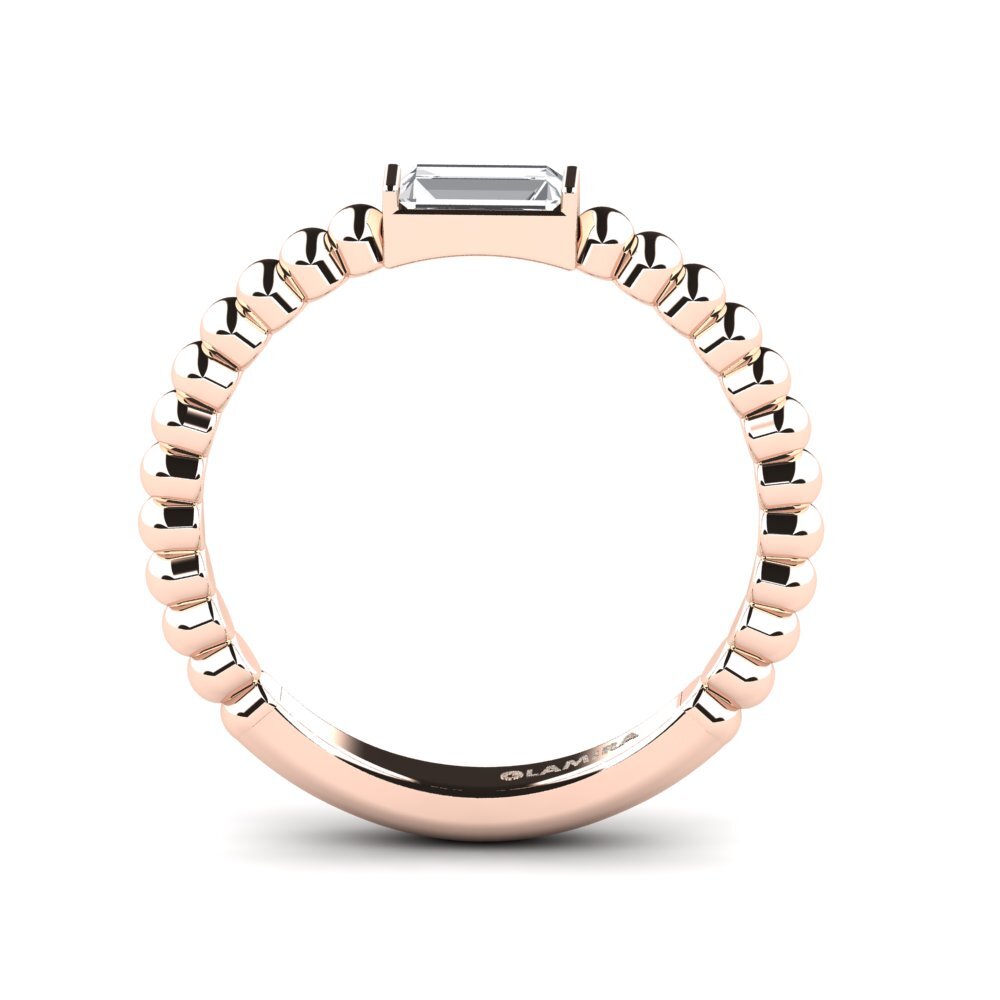Weißer Saphir Ring Aliment