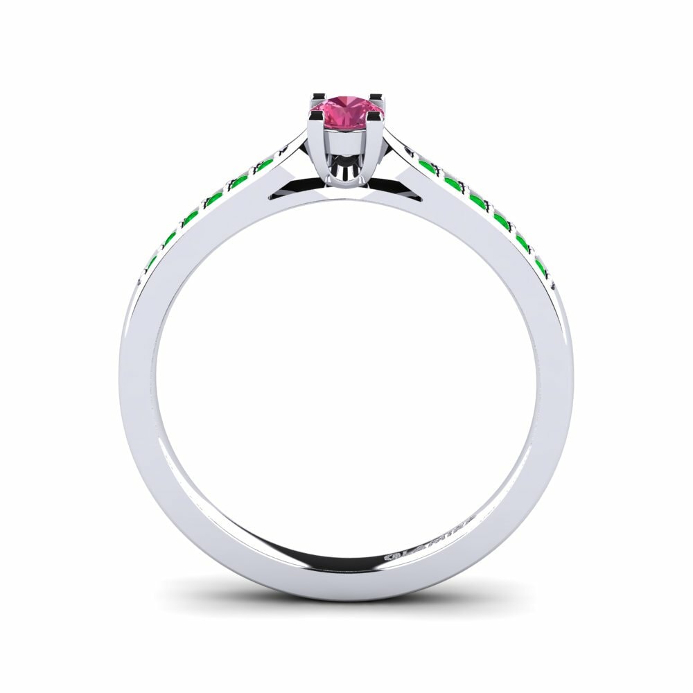 Forlovelsesring Alina 0.16crt Rosa Turmalin