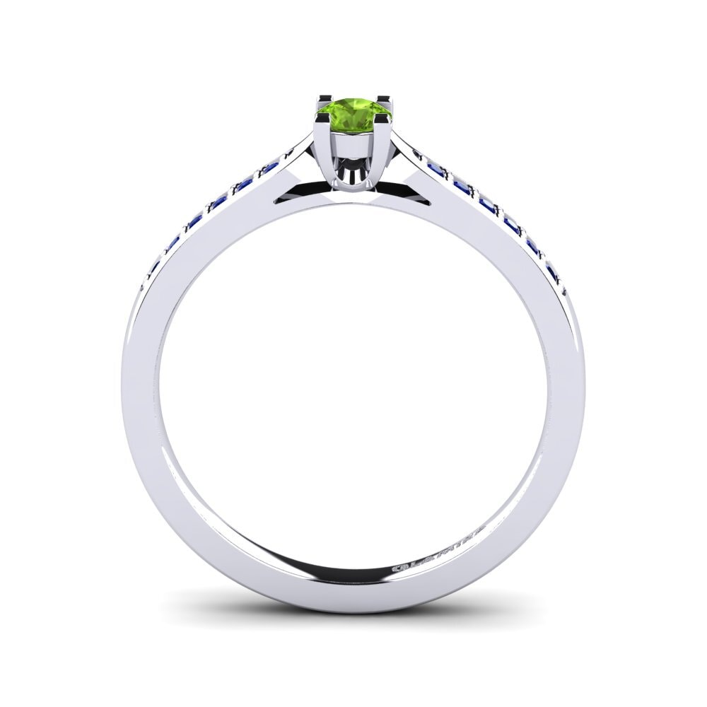 Peridot Engagement Ring Alina 0.16 crt