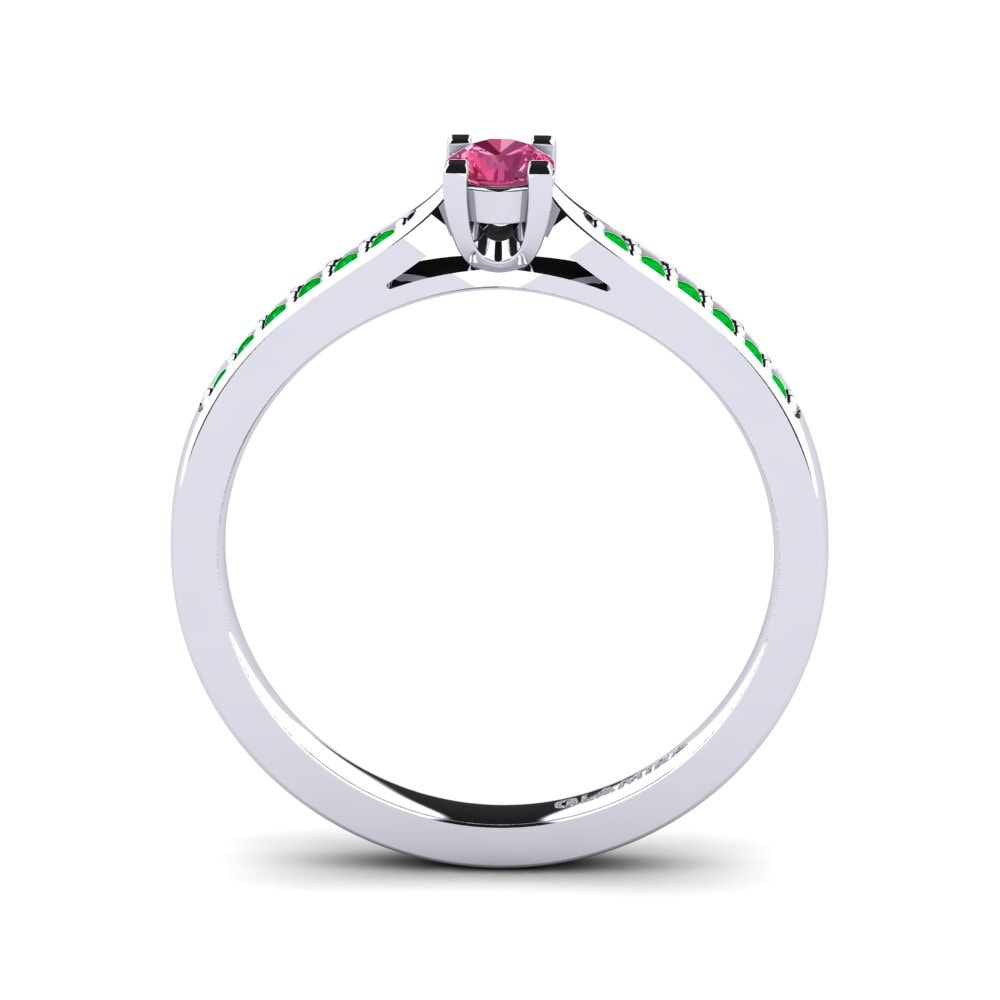 Pink Tourmaline Engagement Ring Alina 0.16 crt