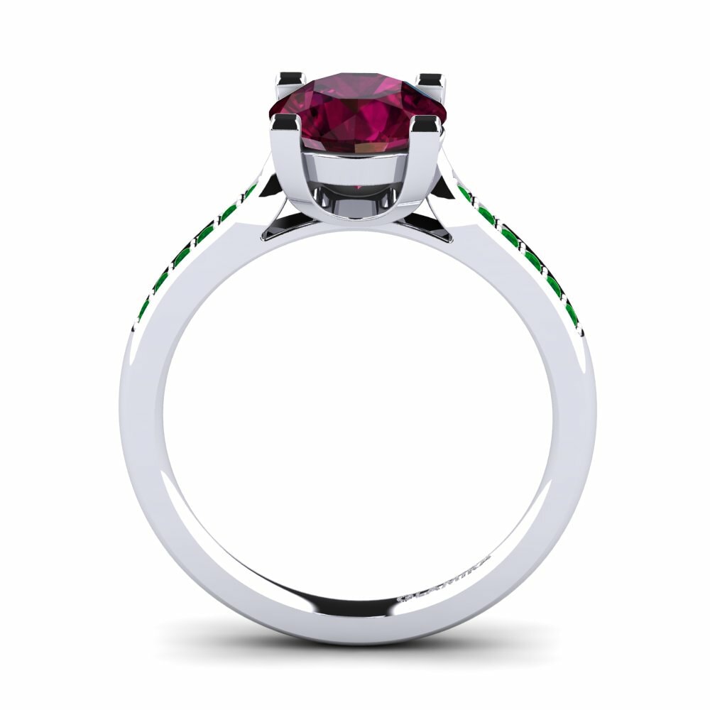 Rhodolite Garnet Engagement Ring Alina 2.0 crt