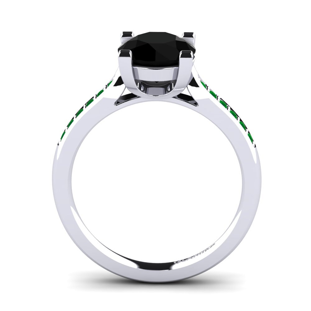 Black Diamond Engagement Ring Alina 2.0 crt