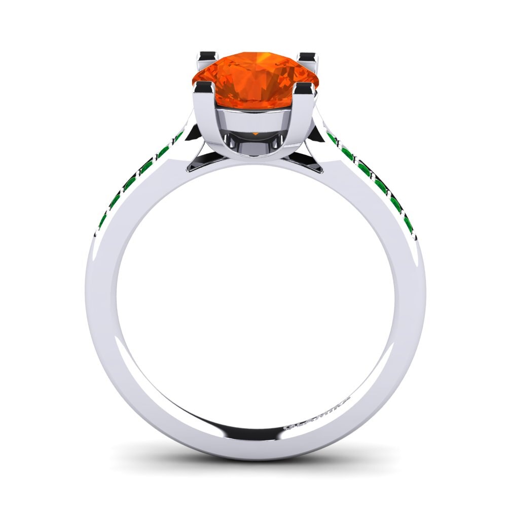 18ct White Gold Fire-Opal Engagement Ring Alina 2.0 crt