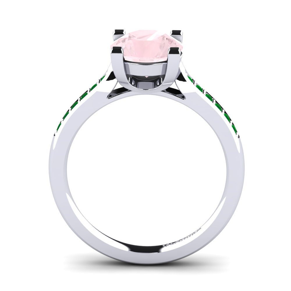 Rose Quartz Engagement Ring Alina 2.0 crt