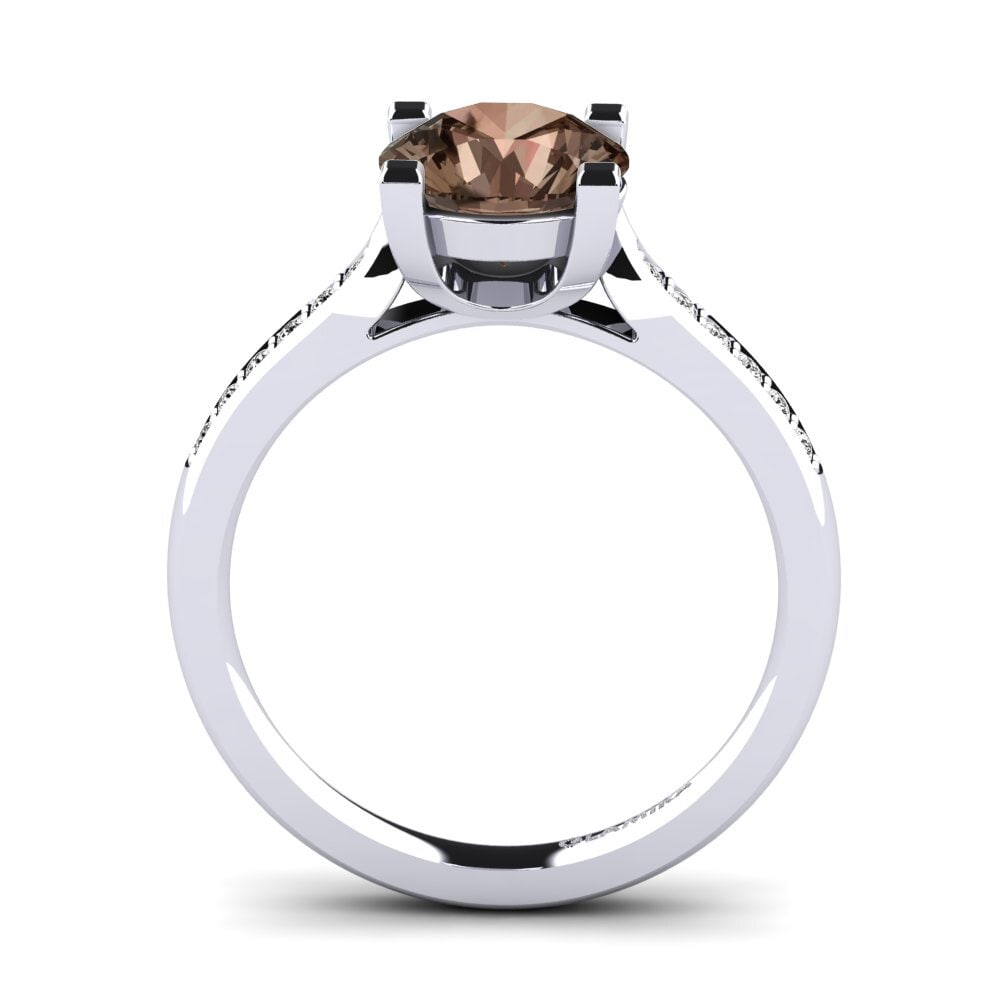 Smoky Quartz Engagement Ring Alina 2.0 crt