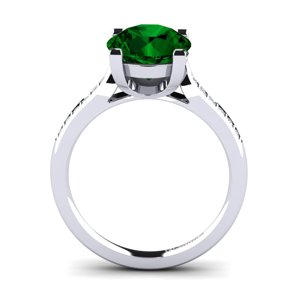 Green Zirconia Engagement Ring Alina 3.0 crt