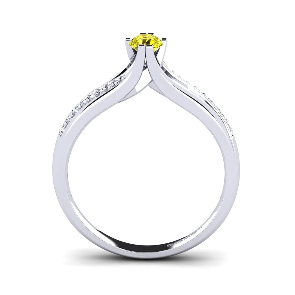 Diamante Amarillo Anillo de compromiso Alisha 0.25crt