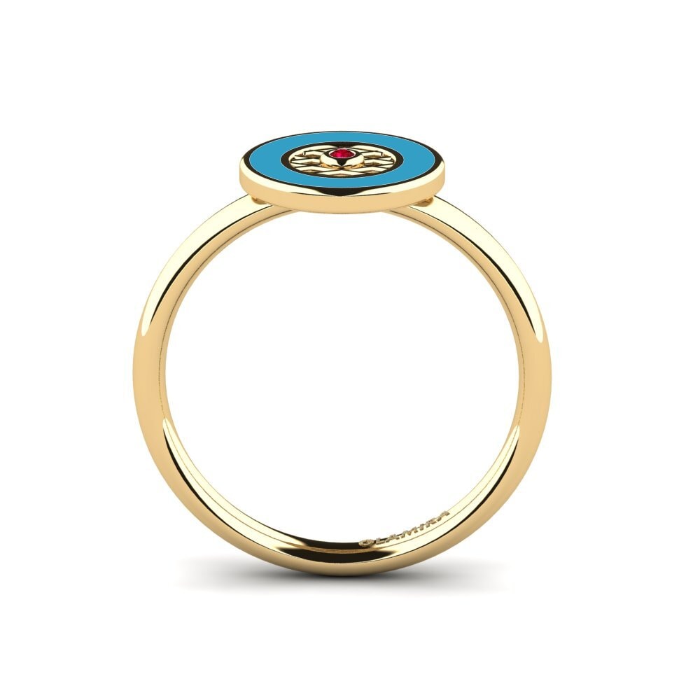Roter Zirkonia Ring Alizedi