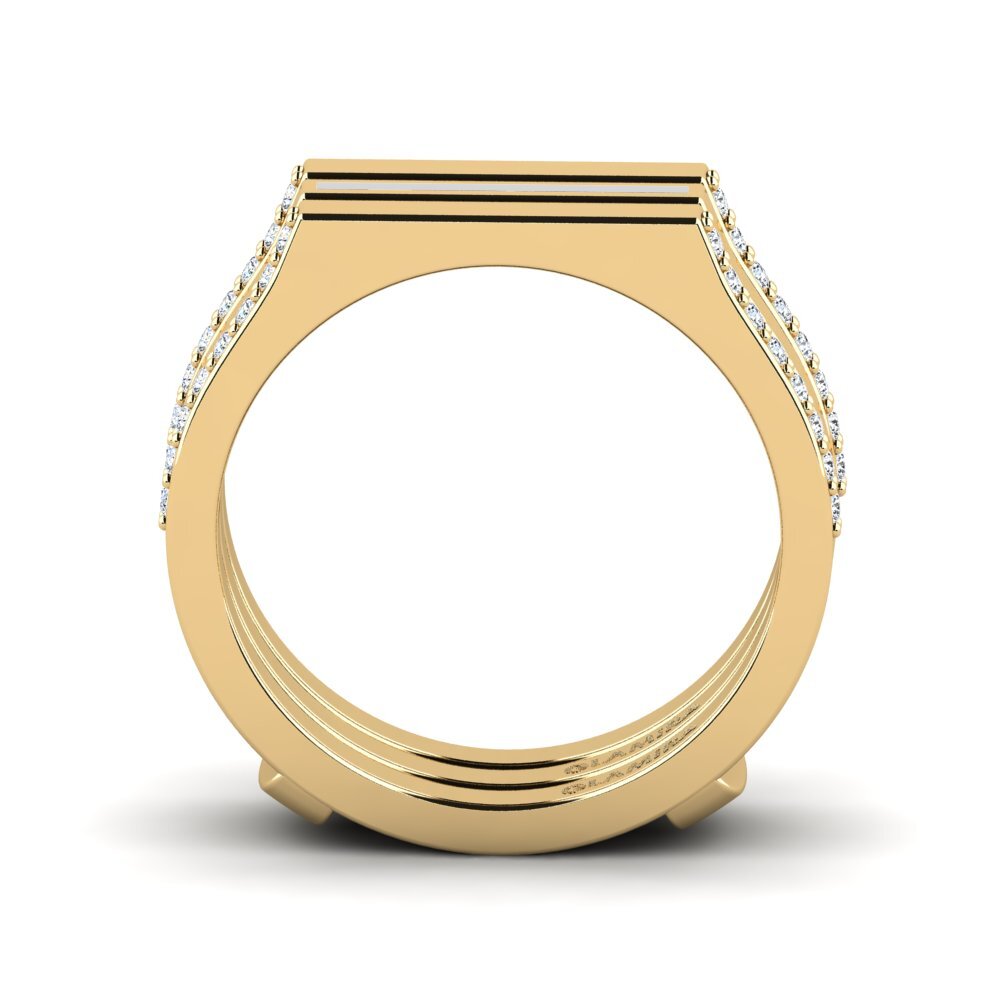 Gelbgold 375 Ring Allapste SET