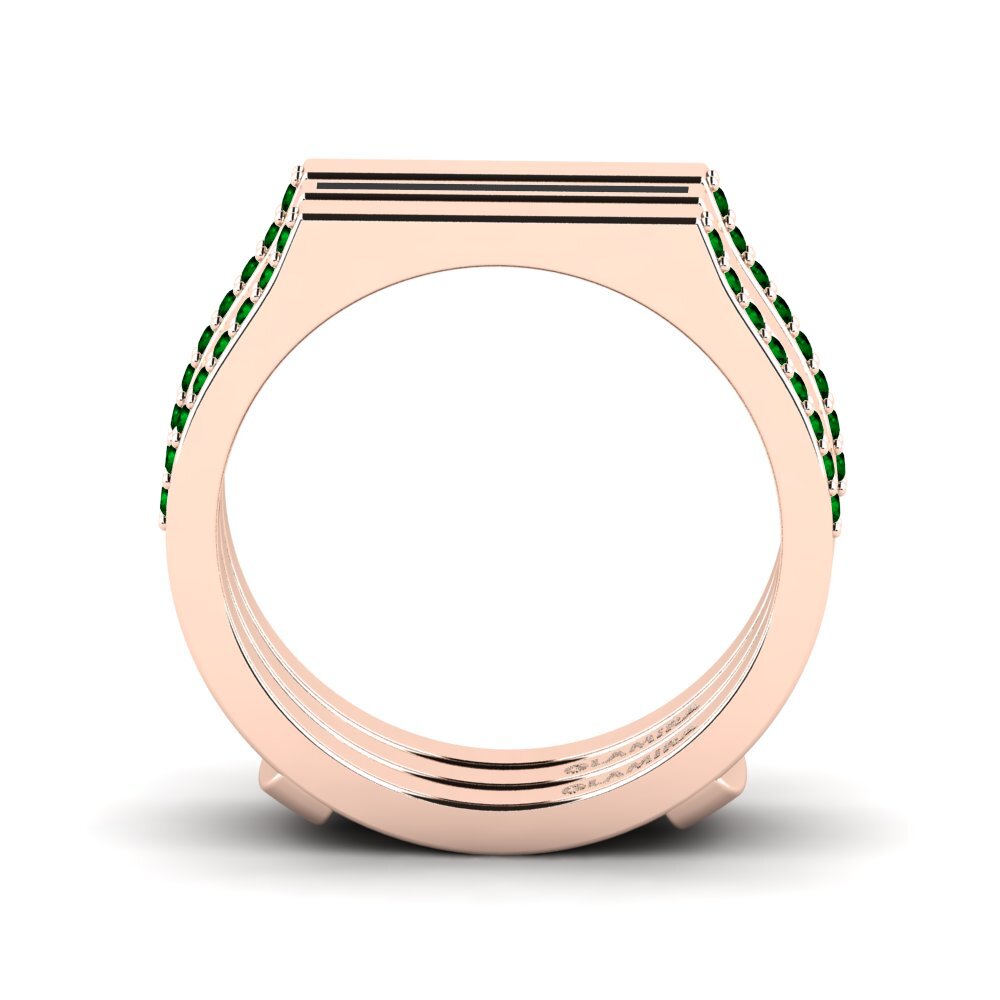 Zircônia Verde Anel Allapste SET