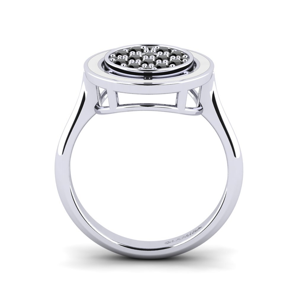 Schwarzer Diamant Ring Alleyras