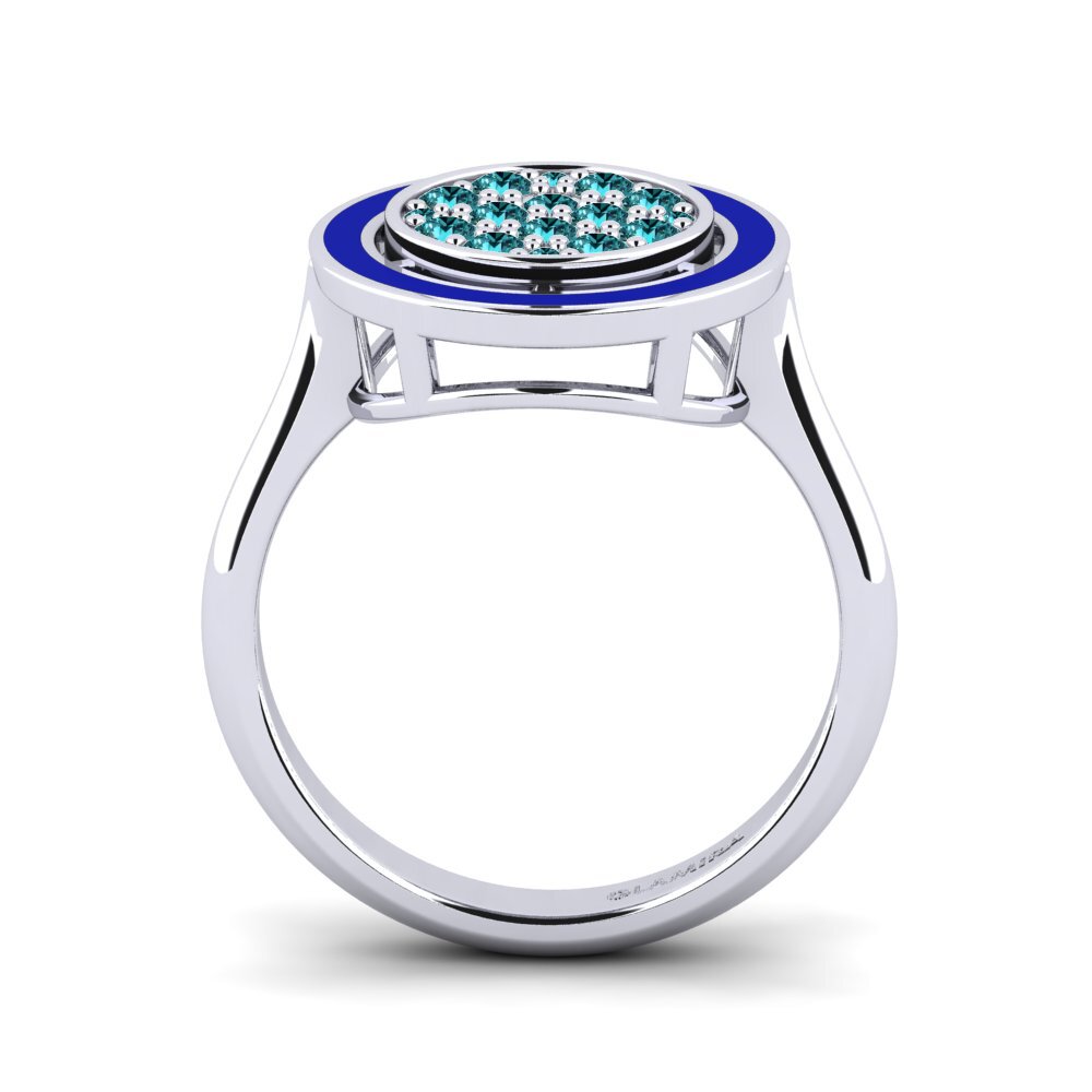 Blauer Diamant Ring Alleyras