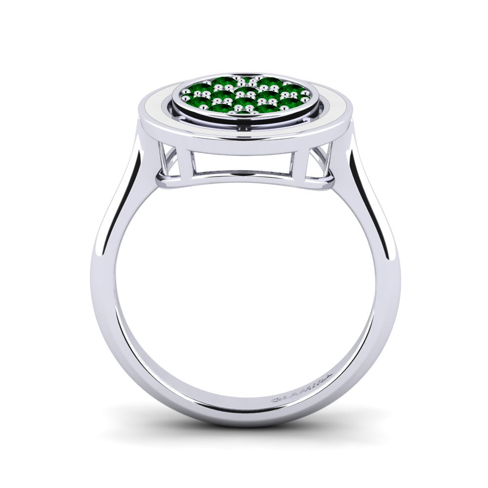 Grüner Zirkonia Ring Alleyras