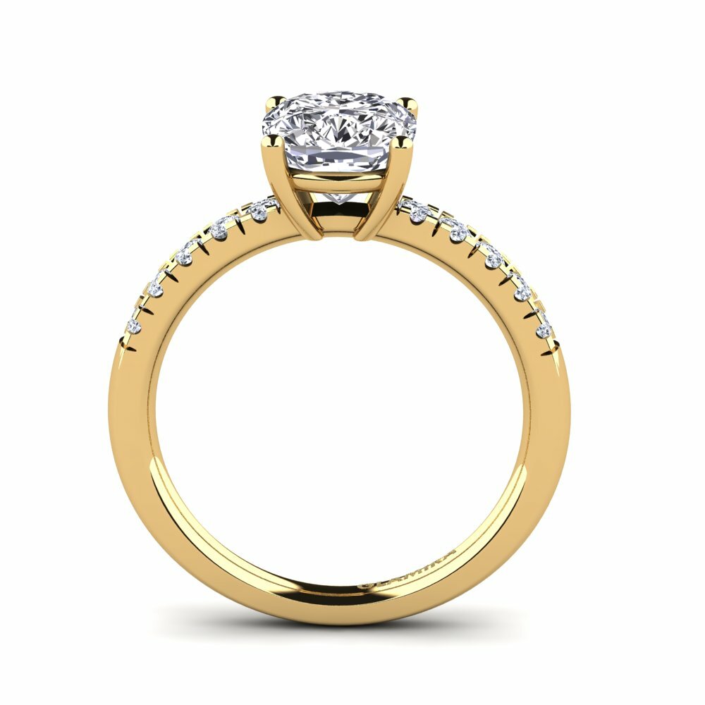 18k Yellow Gold Engagement Ring Allison
