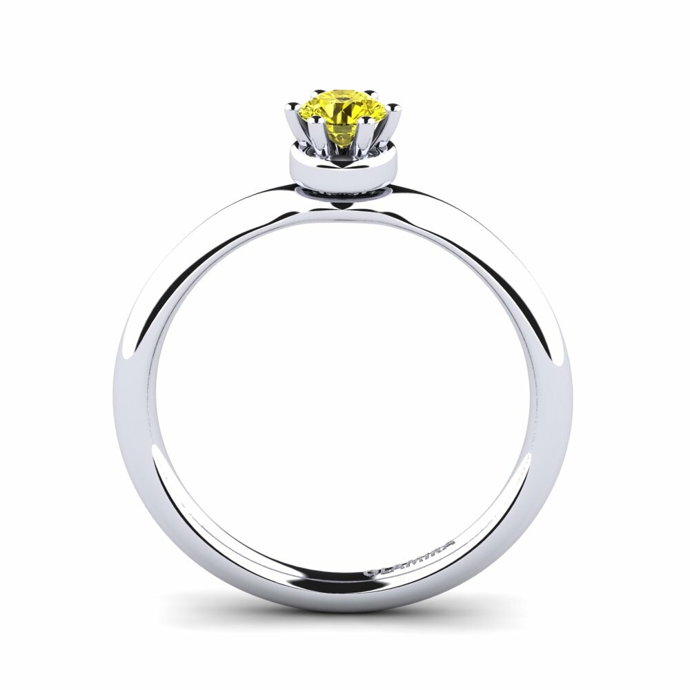 Gele Diamant Verlovingsring Almira
