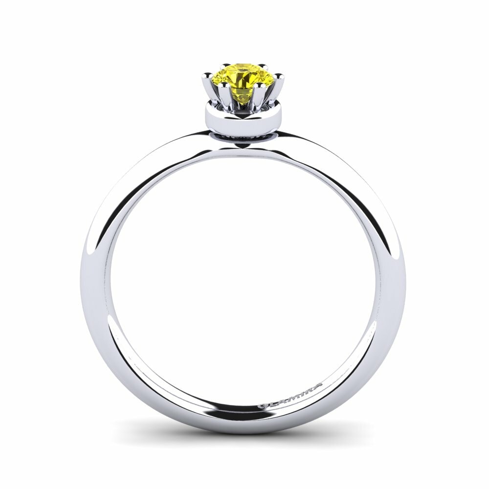 Forlovelsesring Almira Gul Diamant