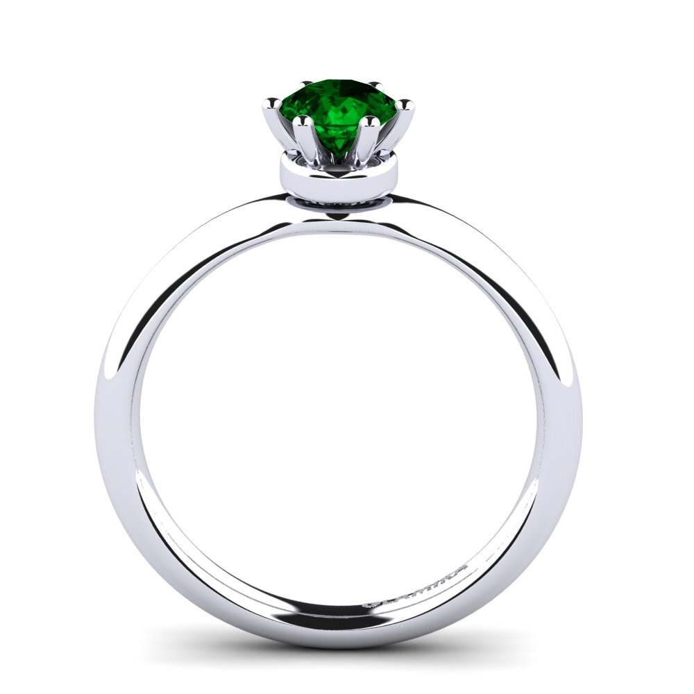 Green Zirconia Engagement Ring Almira 0.5 crt