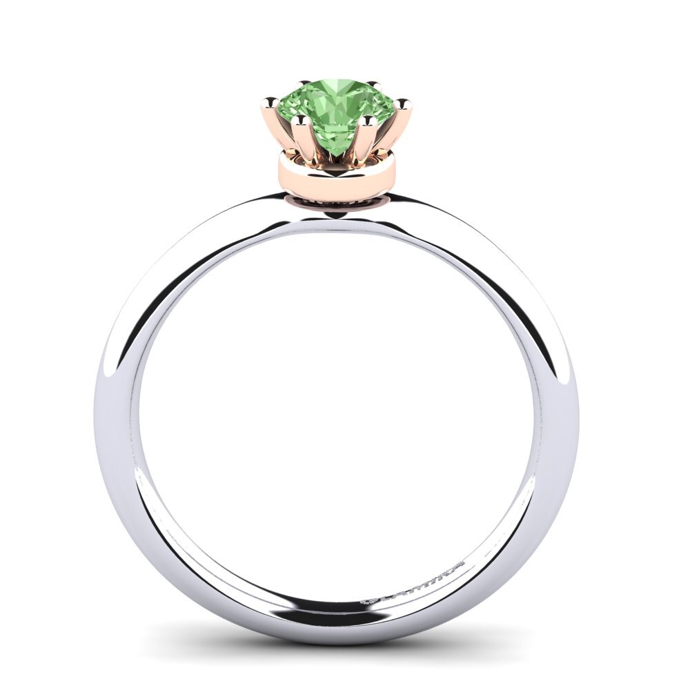 14K Wit & Rood Goud Verlovingsring Almira 0.5 crt
