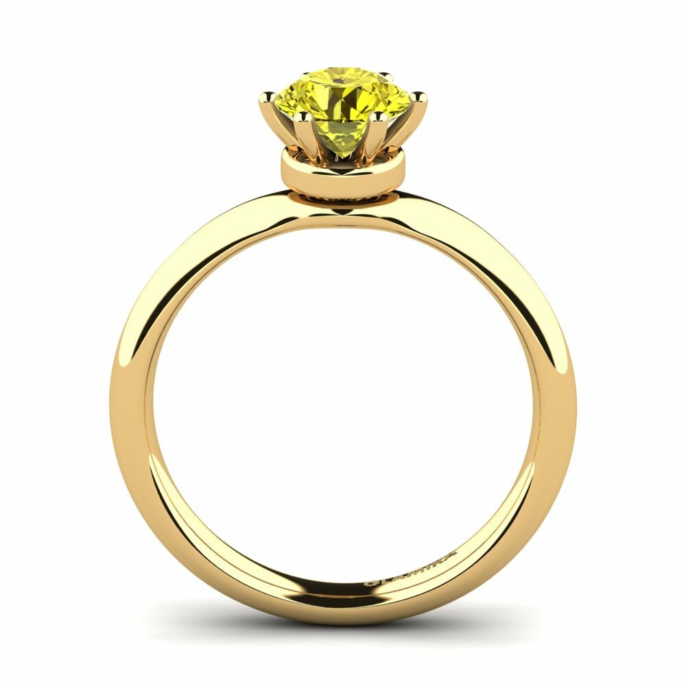 Yellow Diamond Engagement Ring Almira 0.8 crt