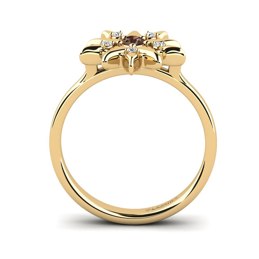 Smoky Quartz Ring Almpliur
