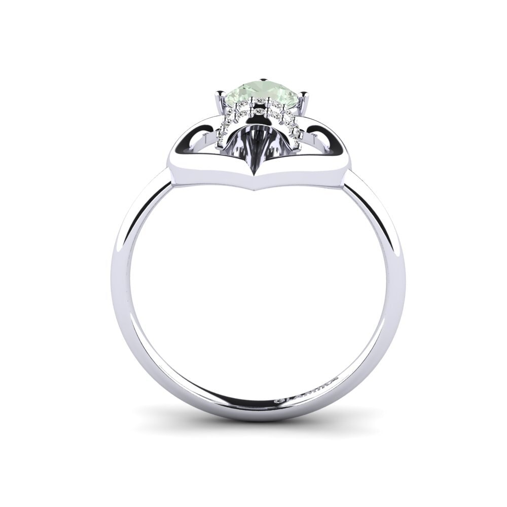 Amatista verde Anillo Aloeswood