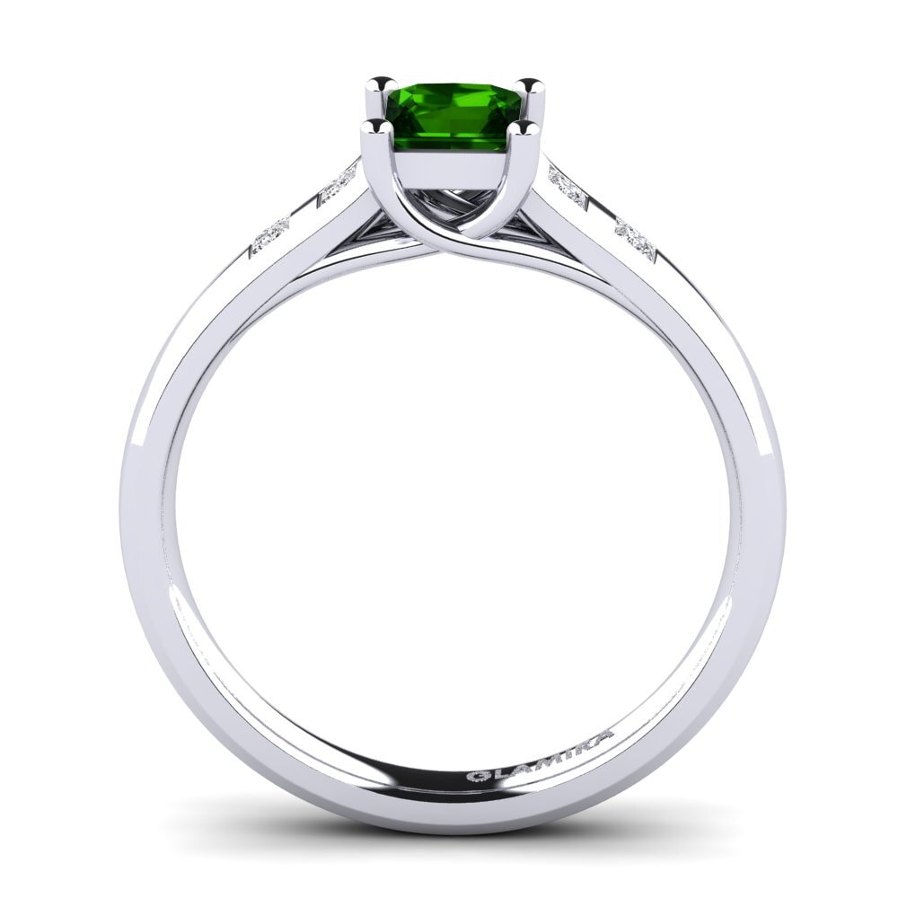 Green Tourmaline Engagement Ring Alondra