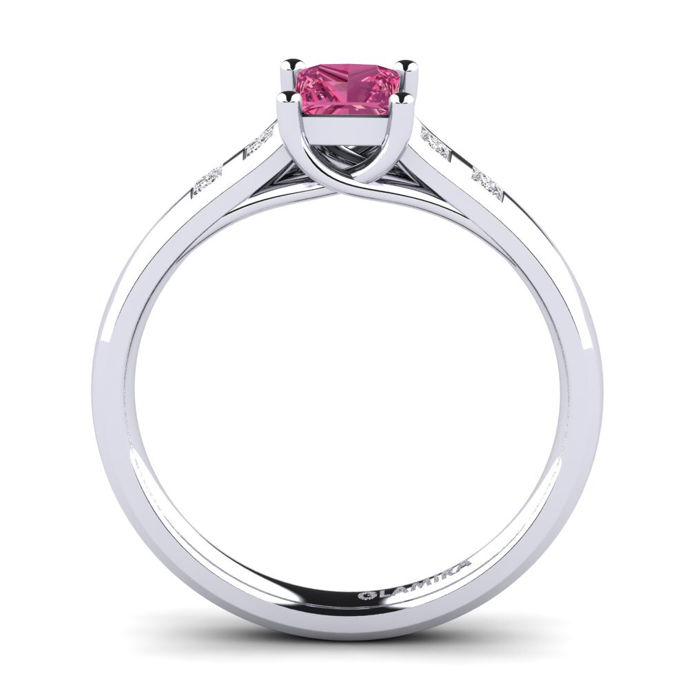 Pink Tourmaline Engagement Ring Alondra