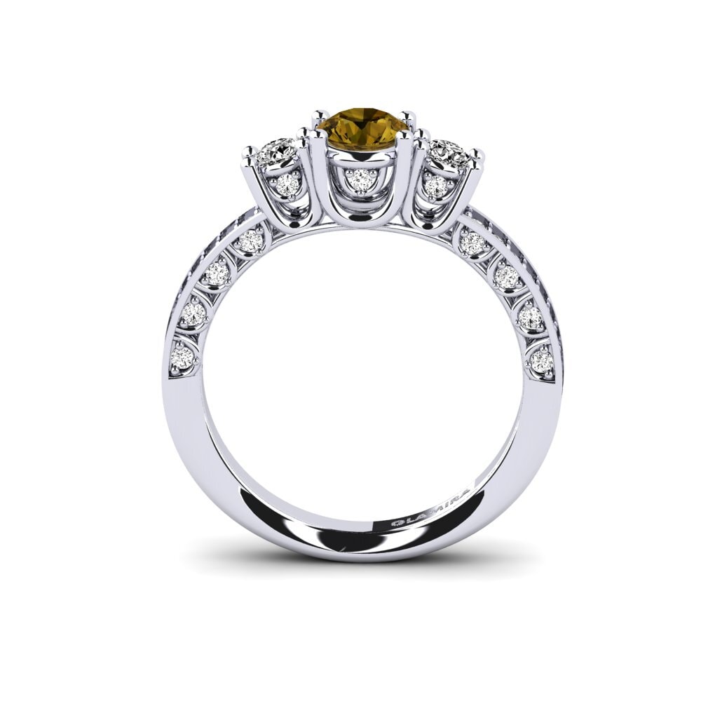 Brown Zircon Engagement Ring Alsatia