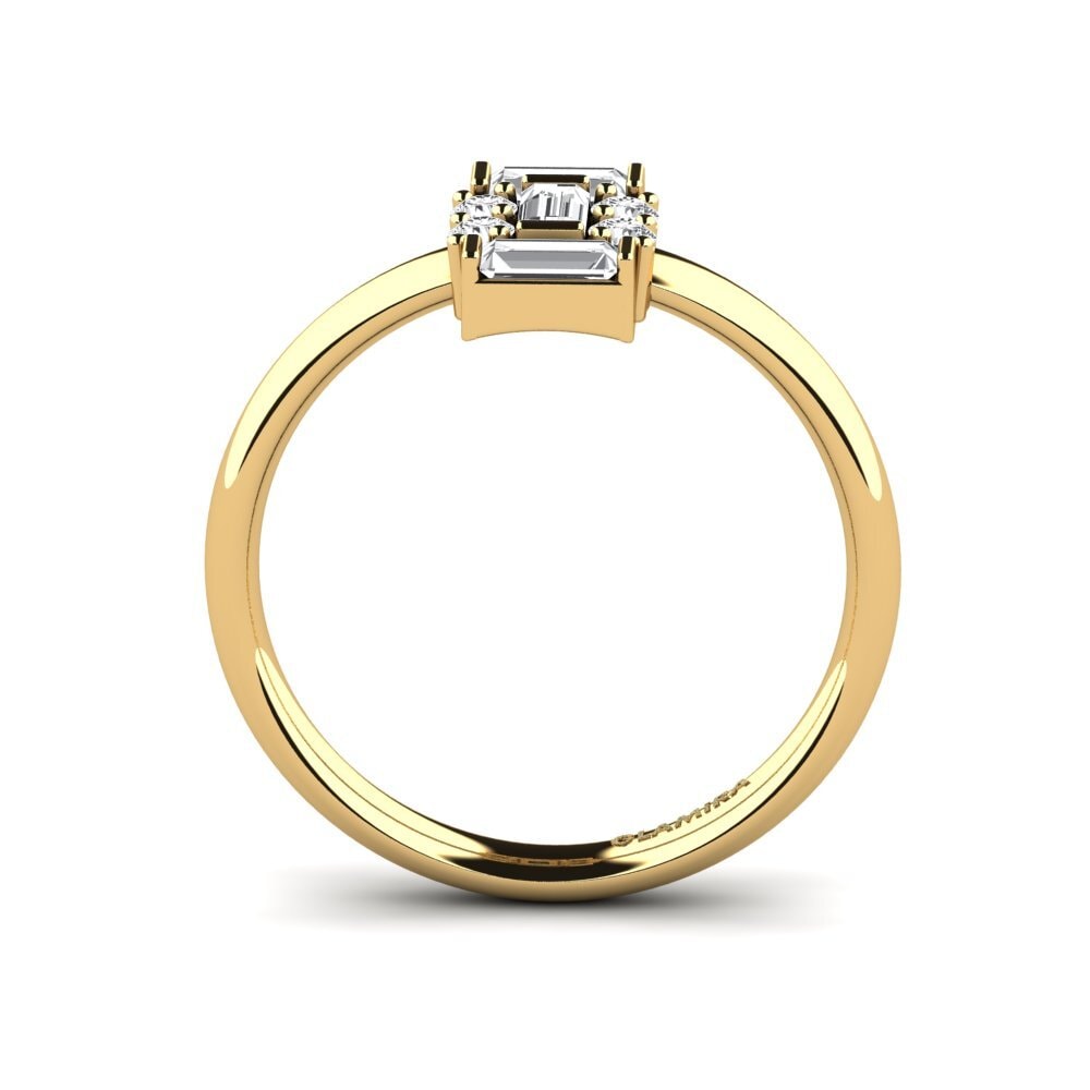 Weißer Saphir Ring Altais