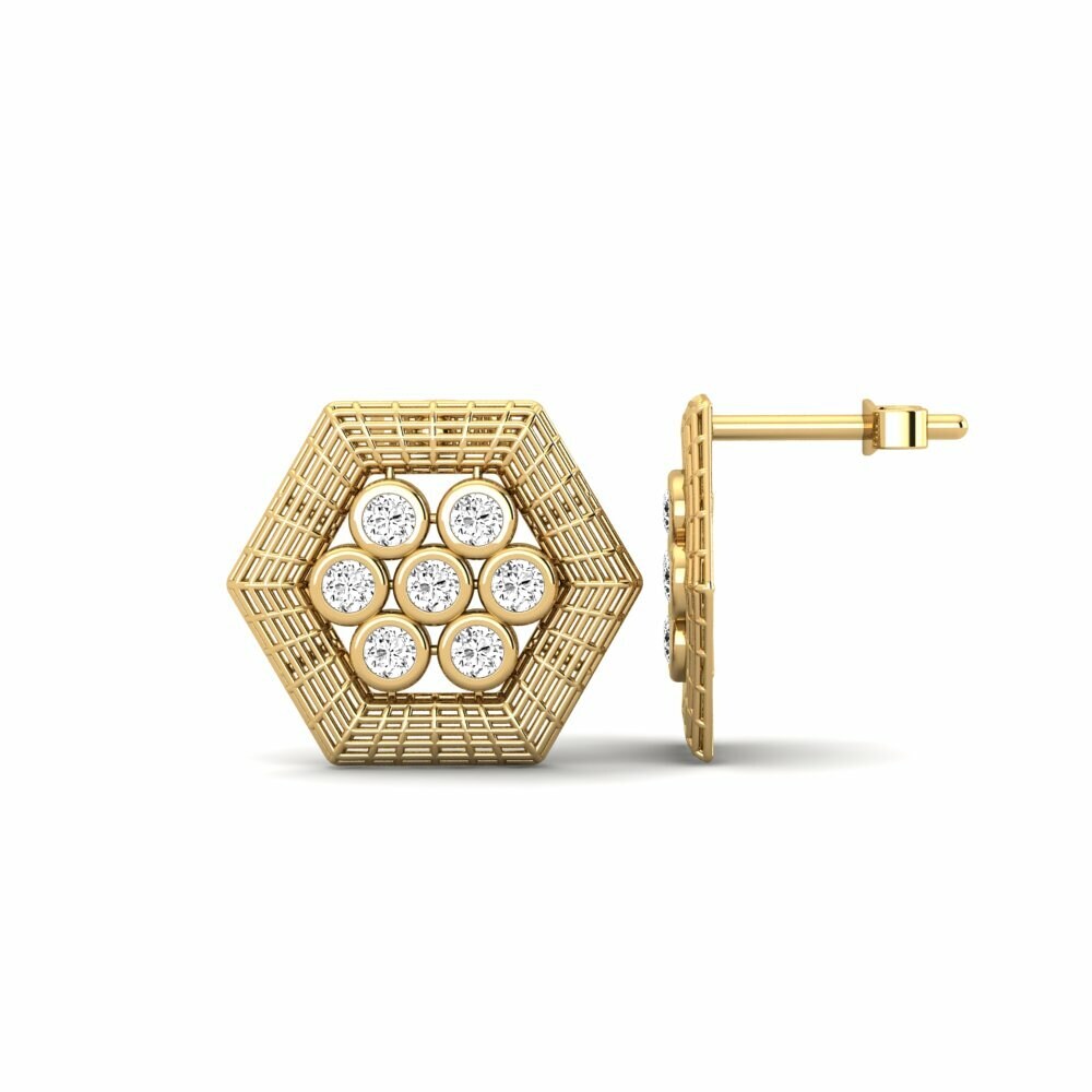 Moissanite Boucle d'oreille femme Altha