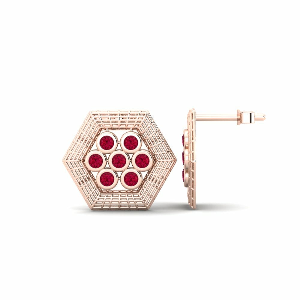 14k Oro Rosa Pendiente de mujer Altha