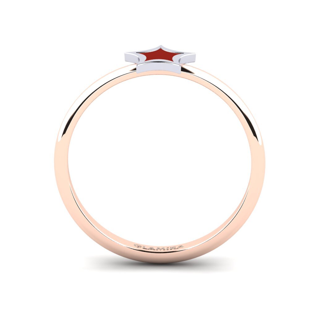 375 Rot & Weißgold Ring Altun