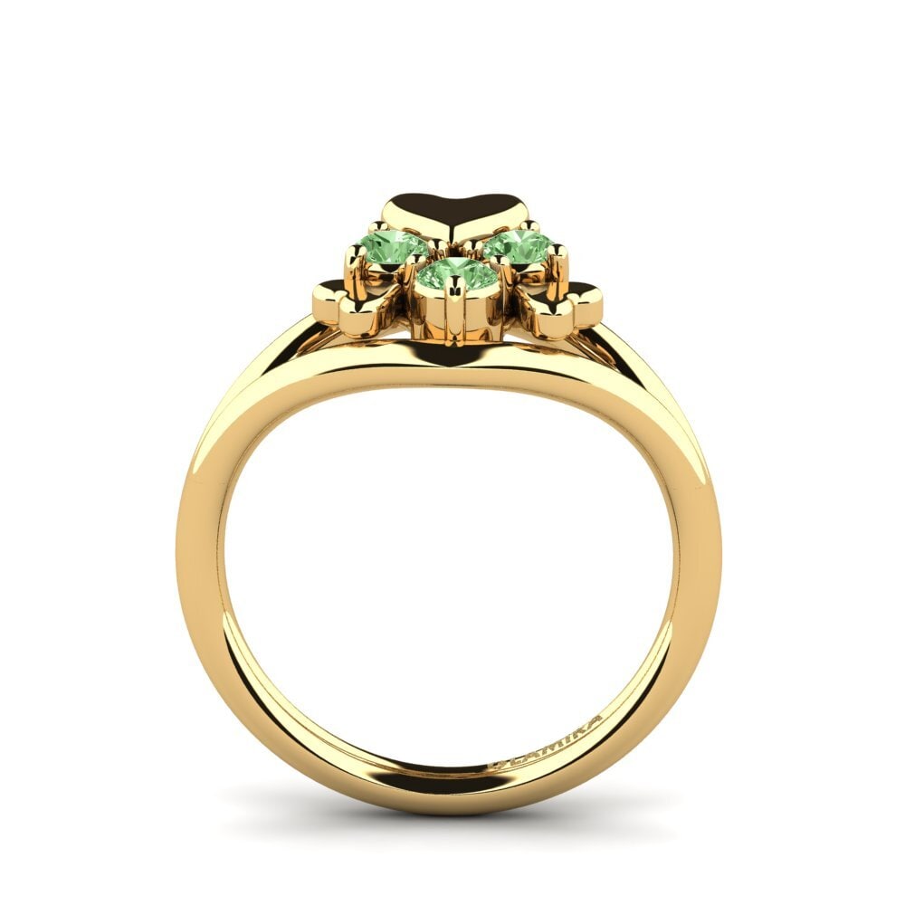 Diamante Verde Anillo Alvetta