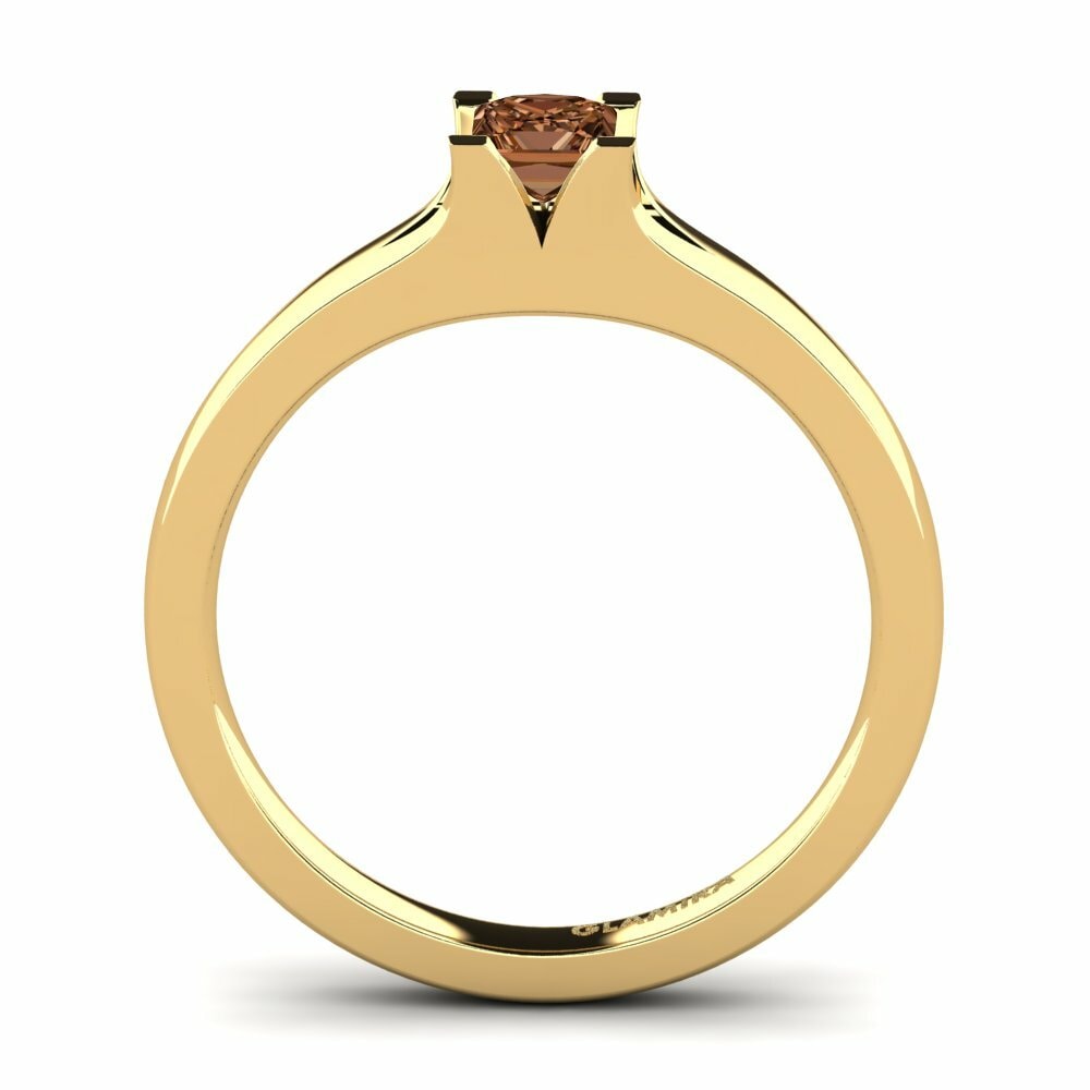 14K Geel Goud Verlovingsring Alvina 0.4 crt
