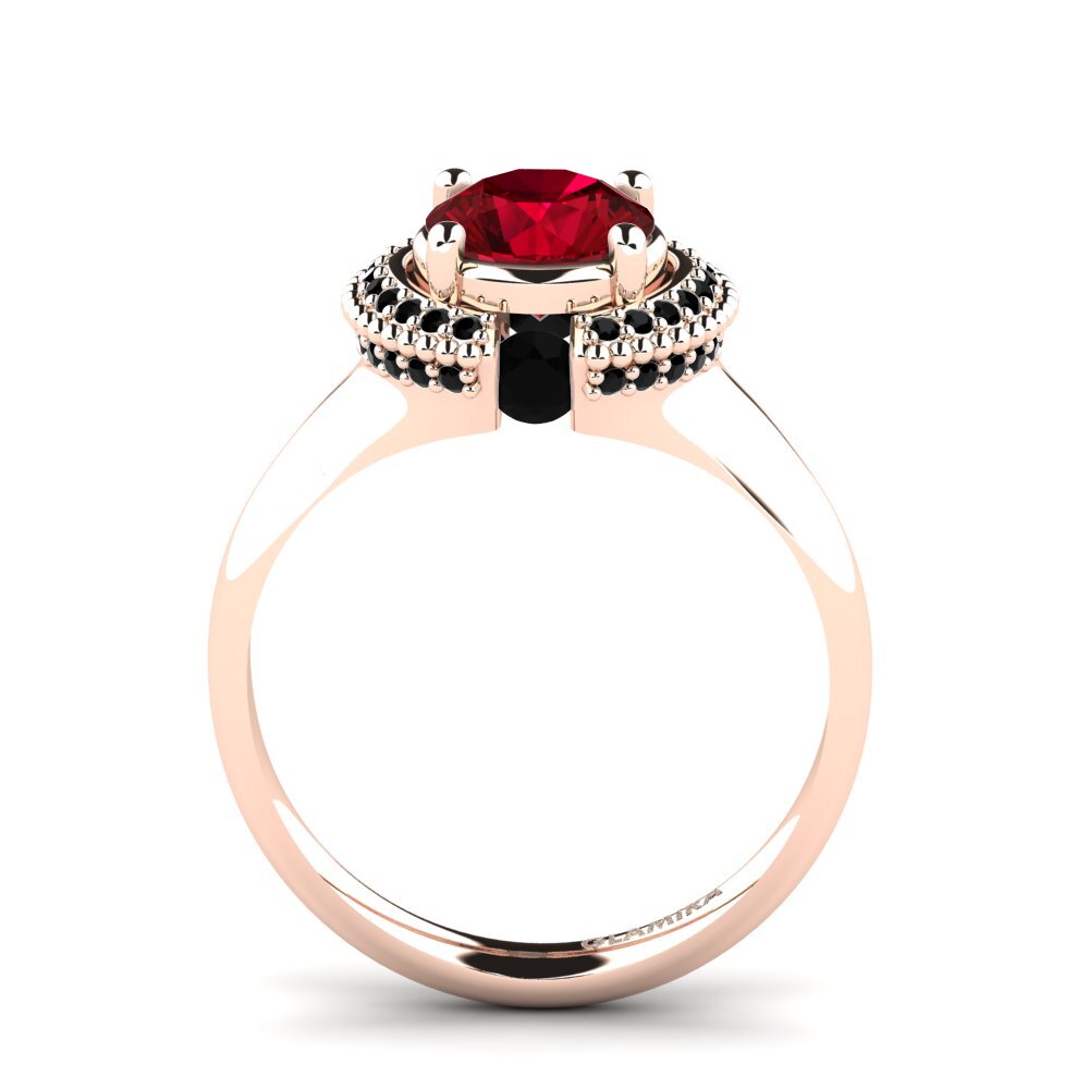 Red Zirconia Engagement Ring Alvisha