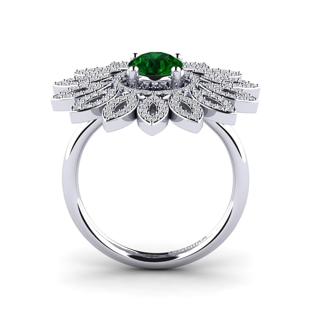 950 Palladium Tsavorite Ring Alzubra