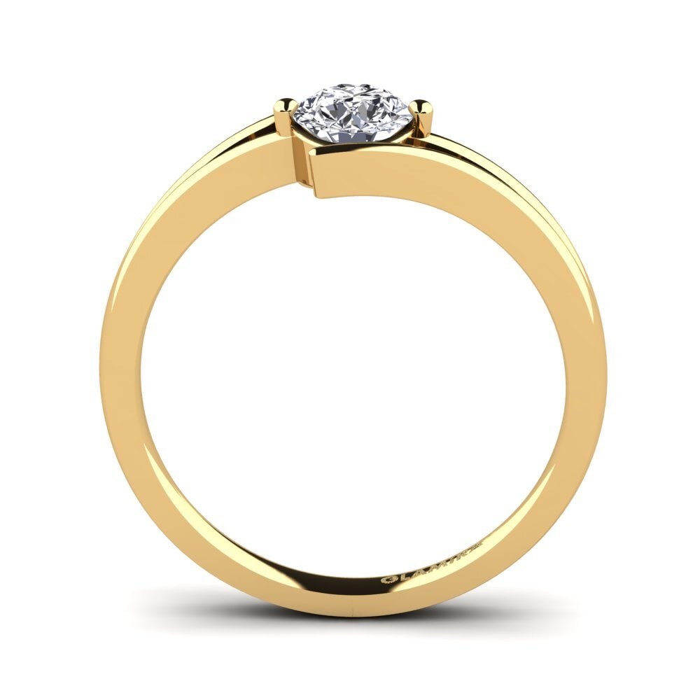 14ct Yellow Gold Engagement Ring Amalia 0.5 crt