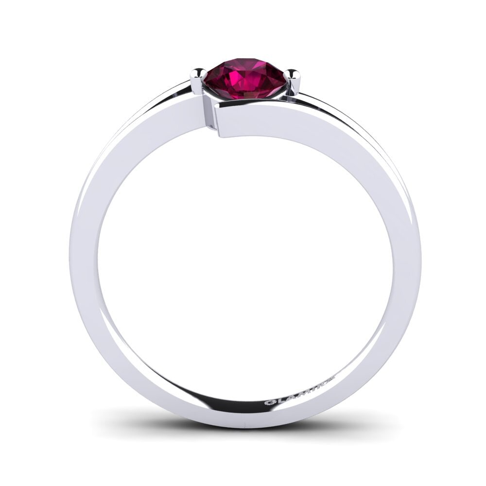 Rhodolite Garnet Engagement Ring Amalia 0.5 crt