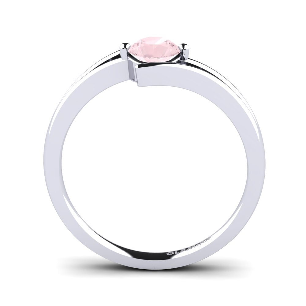 Rosenquarz Verlobungsring Amalia 0.5crt