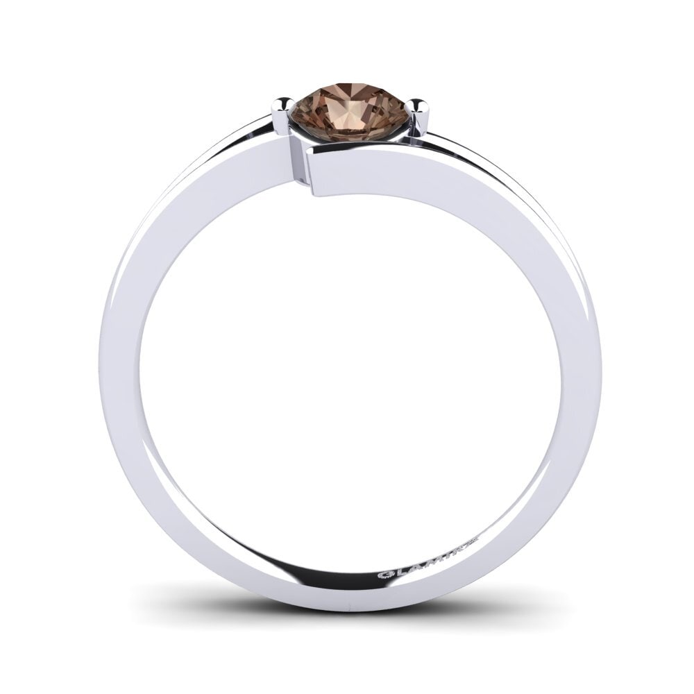 Smoky Quartz Engagement Ring Amalia 0.5crt