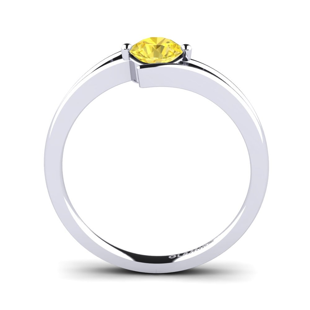 Yellow Sapphire Engagement Ring Amalia 0.5 crt
