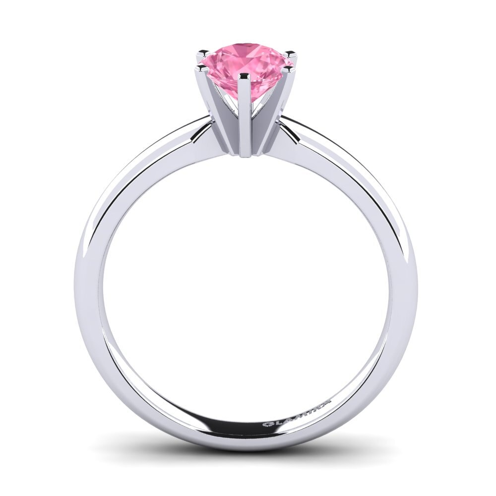 Zafiro Rosado Anillo de compromiso Amanda