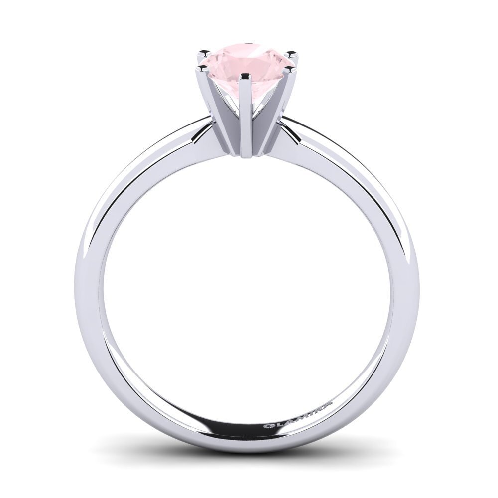 Rose Quartz Engagement Ring Amanda
