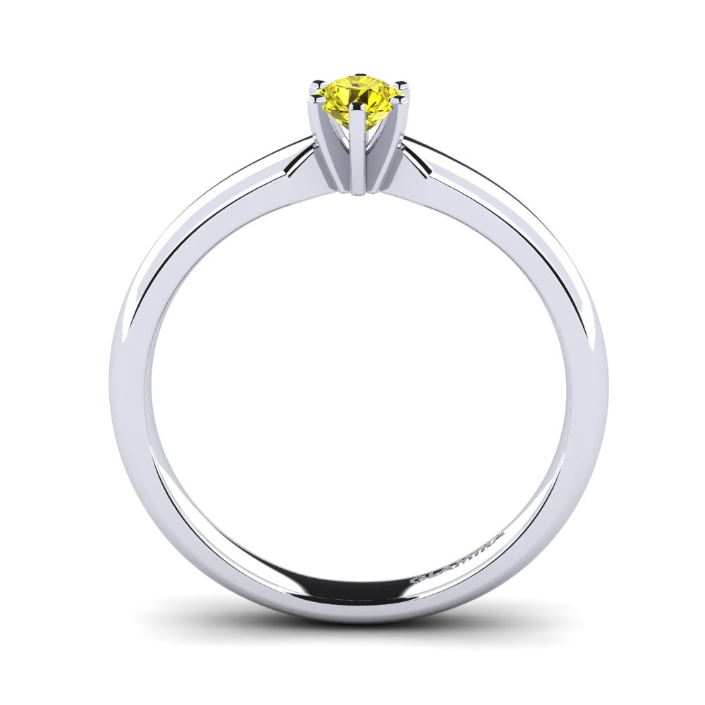 Diamante Amarillo Anillo de compromiso Amanda 0.25crt