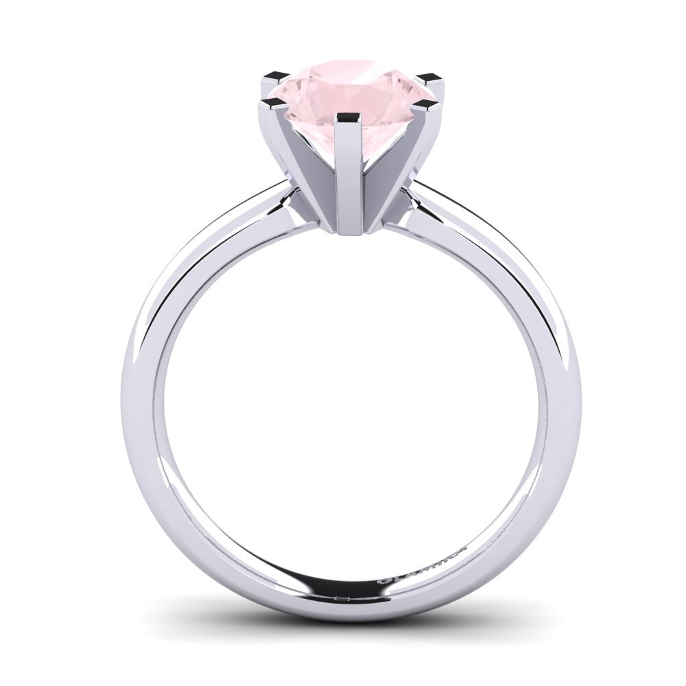 Cuarzo rosa Anillo de compromiso Amanda 2.0crt
