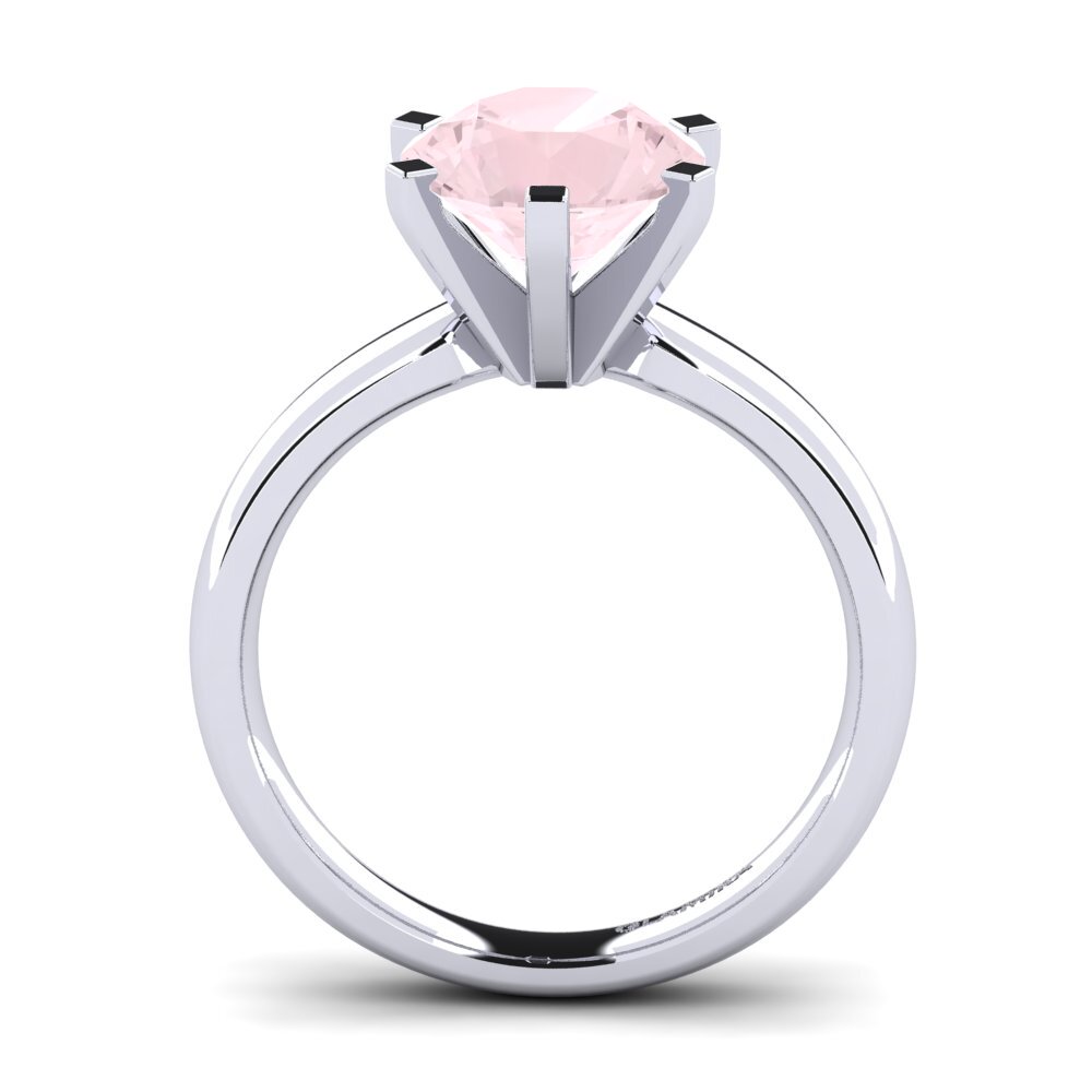 Cuarzo rosa Anillo de compromiso Amanda 3.0crt
