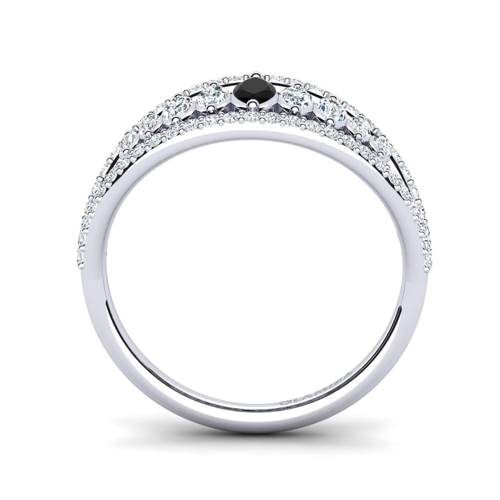 Zafiro negro Anillo Amap