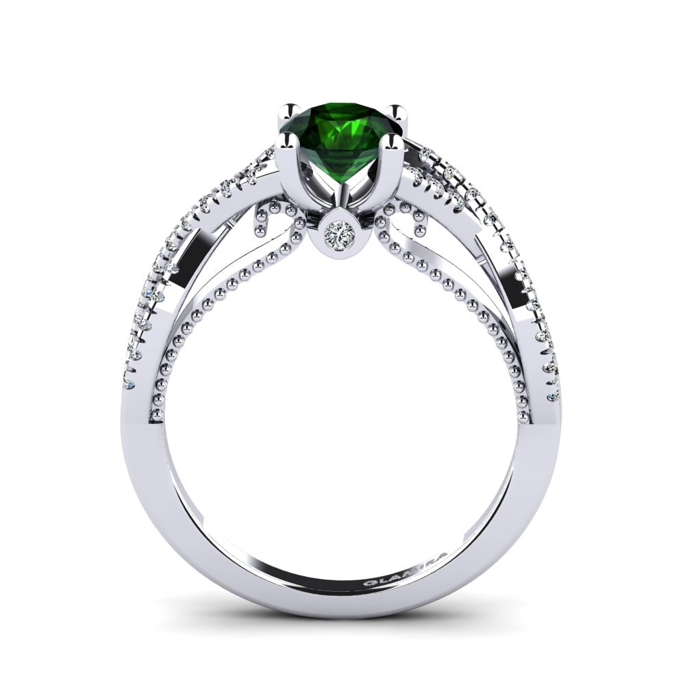 Green Tourmaline Engagement Ring Amaranta