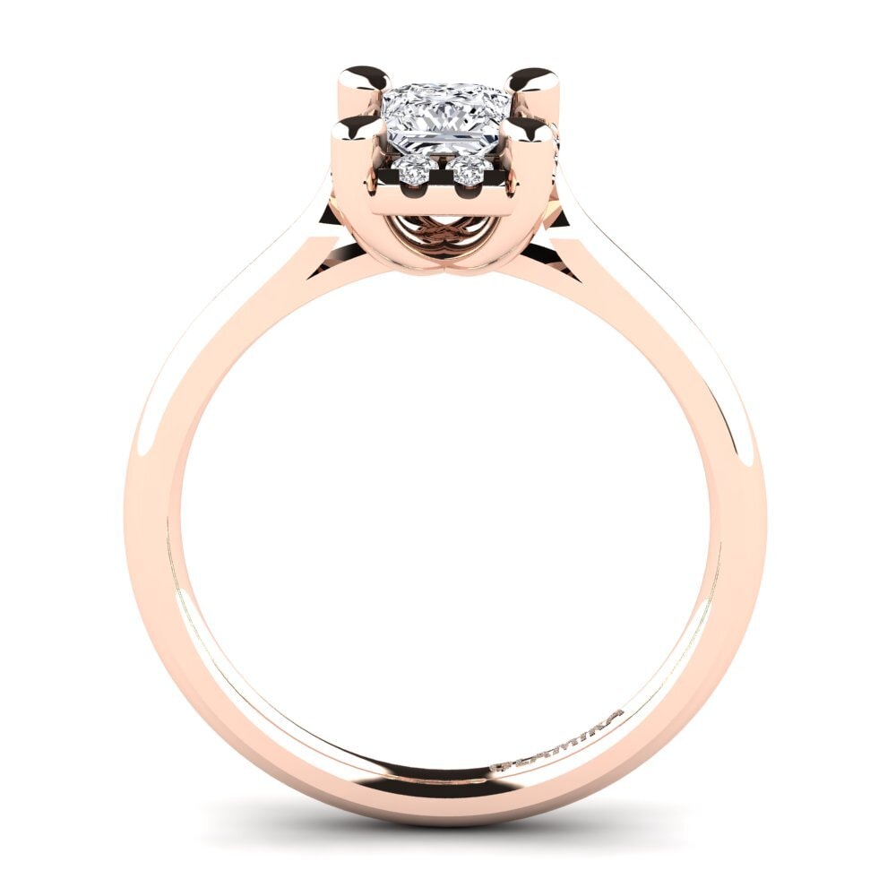 14ct Rose Gold Engagement Ring Amay